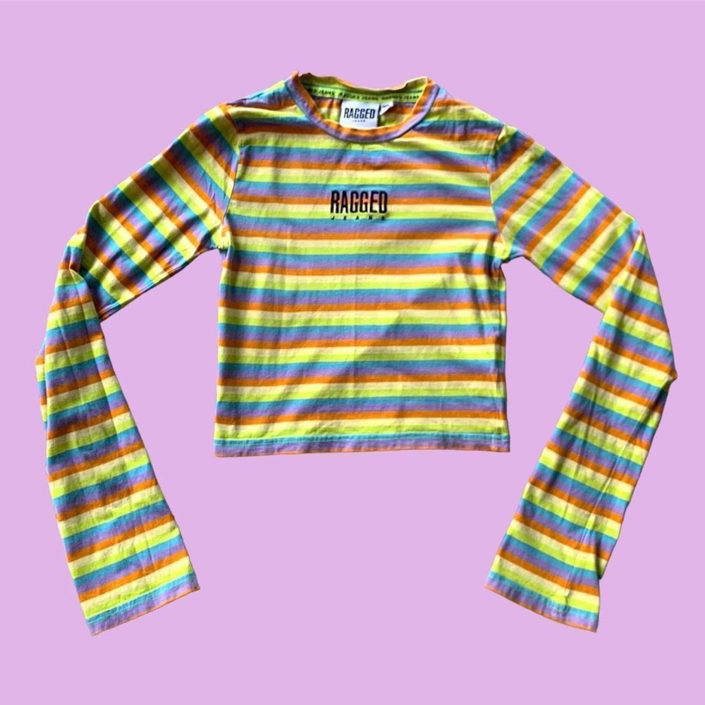 RAINBOW FUNKY CROP TOP
